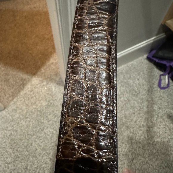 Jos Bank Alligator Belt Size 38 - Picture 1 of 4